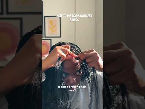 How to braid your hair #braidingtutorial #knoknots essbra#bohobraids