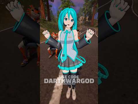 Hatsune Miku Teaching Goku Some Moves #fortnite #hatsunemiku #miku