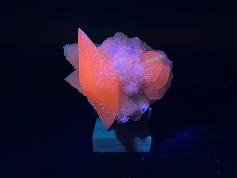 Calcite Fine Minerals from China, Rocks and Crystals, Fluorescent Minerals