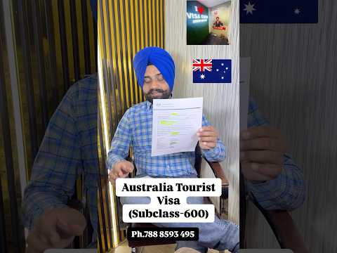 Australia 3 Years Tourist Visa | Within 18 Days |