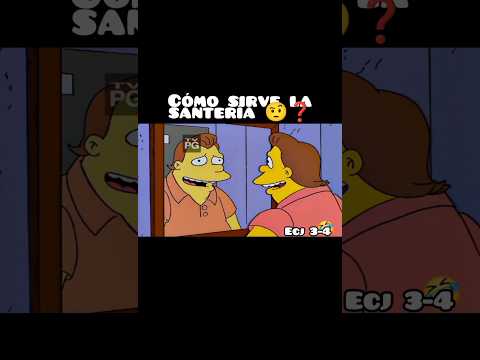 Ay cómo sirve la santería 🤨❓ #thesimpsons #funny #humor #shorts #shortsfeed #shortsviral