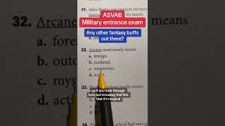 ASVAB AFQT Word Knowledge Vocab 32  #army #asvab