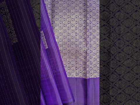 Whatsapp +447838394549 SSr Textiless - Purple Vairaoosi Kanchipuram Pure Silk Saree