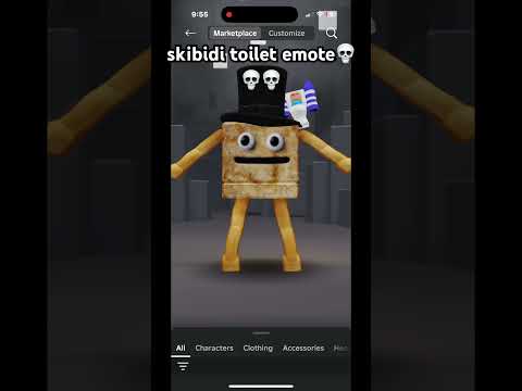 skibidi toilet emote💀💀 #trending