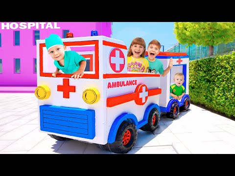 Wheels On The Ambulance | Kids Stories with Oliver and Mom