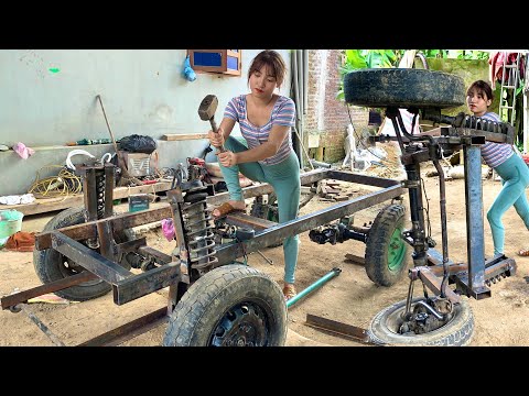 Genius girl builds 4-wheel supercar based on her own creativity