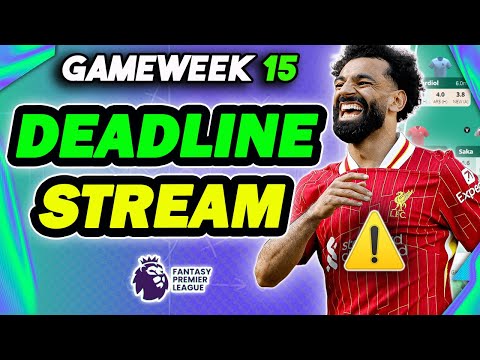 LIVERPOOL GAME OFF! | LIVE GAMEWEEK 15 DEADLINE STREAM | PLUS Q&A | Fantasy Premier League