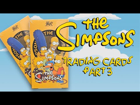 new The Simpsons trading card unboxing! TWO #thesimpsons box from Fancy Card with some 🔥🔥 pulls