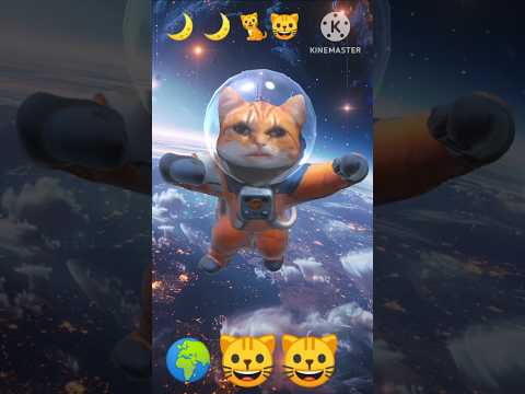 #cat #inthe #space #moon #shortsvideo #viral #trending #amazing #cartoon #videos