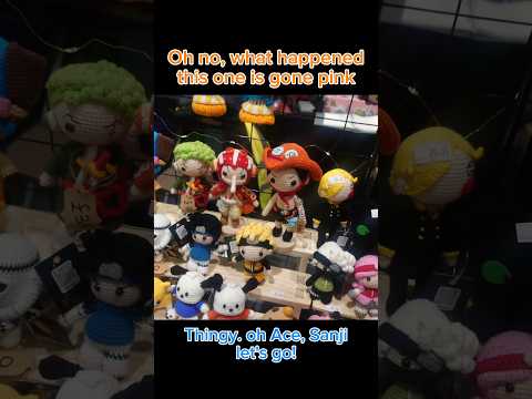 MCM Expo: Crochet 🧶 figurines #anime #onepiece #ace #luffy #crochet #sanji #plantsvszombies #cute