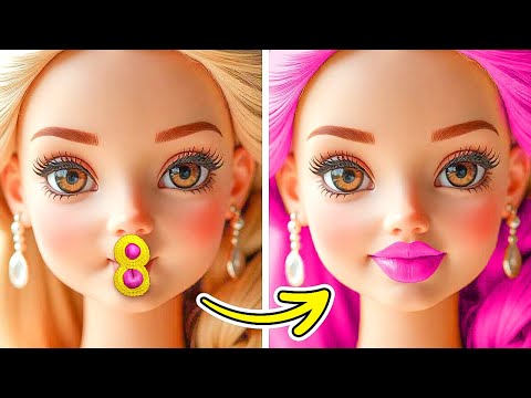 Barbie 🩷 Gets A Makeover 💋 Beauty Hacks & Crafts By ChiLaLa , La La Life & La La Life Games 💖