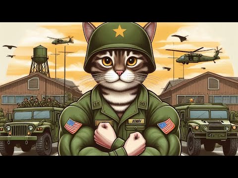 The Army Cat Story | The Cat in the Army | Kitty in Command: A Hero in Uniform | Cat Journey, #cat