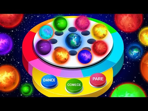 🌈 BOUNCING Space Balls On Finger Family Song | Educational Videos for Toddlers