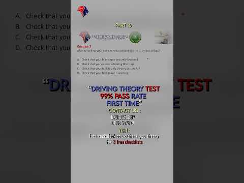 🚗📚 Driving Theory Test Question About Attitude And Refueling Your Car #theorytest #drivingtips