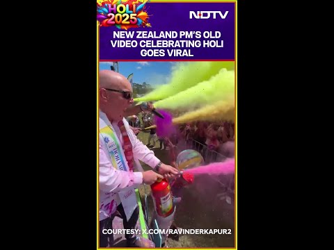 Holi | New Zealand PM's Old Video Celebrating Holi Goes Viral