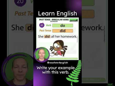 Past Tense of DO in English ✅ English Pronunciation of DID | Learn English Irregular Verbs