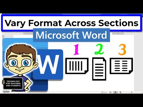 How to Vary Formatting Across Sections in Microsoft Word