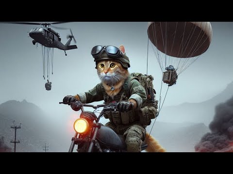 Army Cat's Ultimate Mission | The Brave Feline on a Wild Ride | Kitty Commando, cute💕 #army #kitten