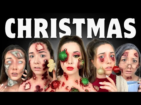 CHRISTMAS MAKEUP COMPILATION *GONE WRONG* | DanisFace