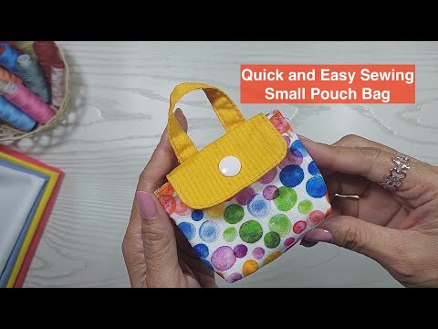 Quick & Easy Coin Pouch: Sew Your Own Mini Wallet (Purwa's Sewing Time)