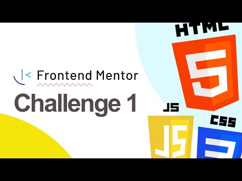 Learning HTML, CSS and JS through Frontend Mentor - Challenge 1