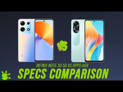 Infinix Note 30 5G vs Oppo A58 Specs Comparison