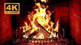 🔥 Cozy Fireplace 4K (12 HOURS). Fireplace with Crackling Fire Sounds. Fireplace Burning 4K