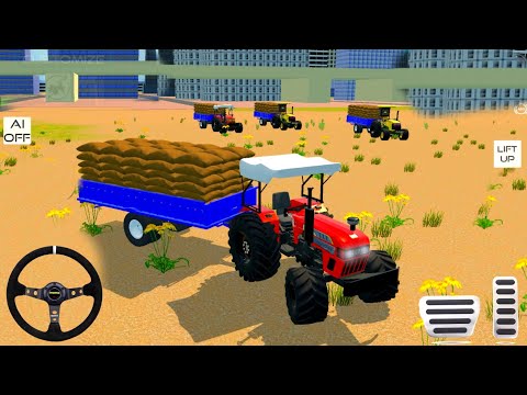 2 EICHER VS  2 JOHN DEERE TRAKTOR TROLLEY BORI LOD 😱 #trending #viralvideo #gaming #trakter #shorts