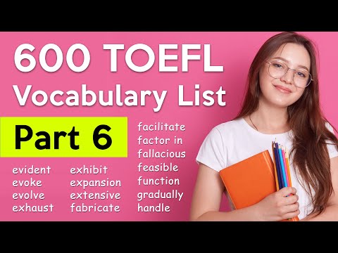 600 TOEFL Vocabulary - Part 6 | Useful Words 🔥