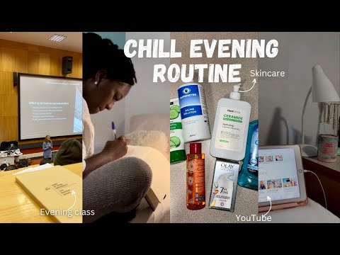 My Chill Evening routine as a Graduate student 🌇.