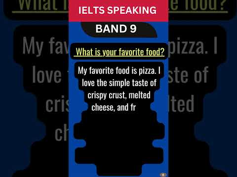 IELTS SPEAKING 2025 | Favourite Food | Pizza #ielts #podcast #speakingielts #fluentify