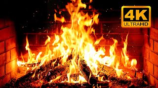 🔥 Cozy Fireplace 4K (12 HOURS). Fireplace with Crackling Fire Sounds. Fireplace Ambience