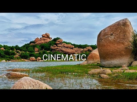 Beautiful cinematic video of under the moon Lake at Hyderabad