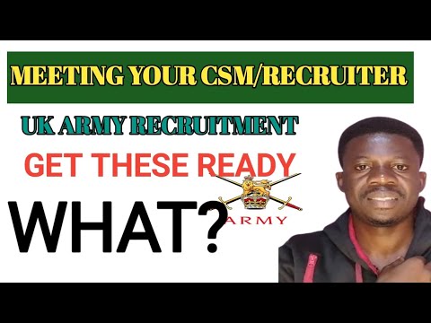 Latest update: UK Army recruitment| meeting your recruiter| what to expect