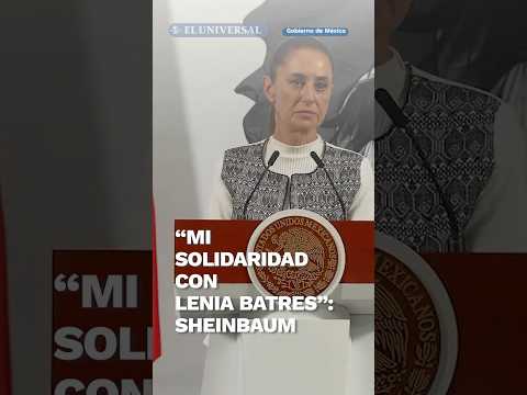 Sheinbaum se solidariza con Lenia Batres por ofensas en redes #Shorts