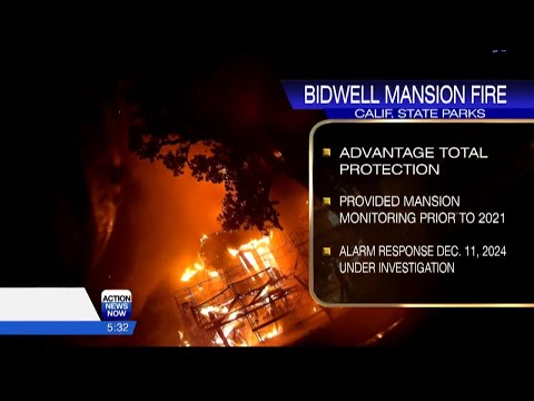 California State Parks says investigation into how the fire alarm system at the Bidwell Mansion