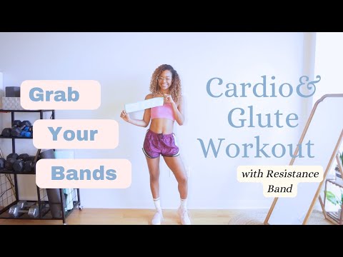 Grab your BANDS! GLUTES & ABS - 10 MINUTE - ALL STANDING  WORKOUT