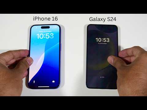 Apple iPhone 16 vs Samsung Galaxy S24 Speed Test and Camera Comparison