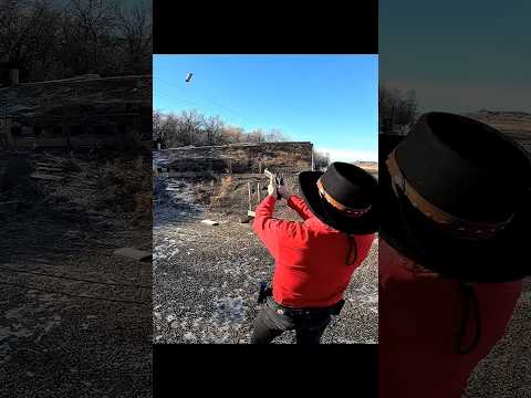 I Leveled Up! #shooting paint cans #trick shot #shooting skill #aerial shooting