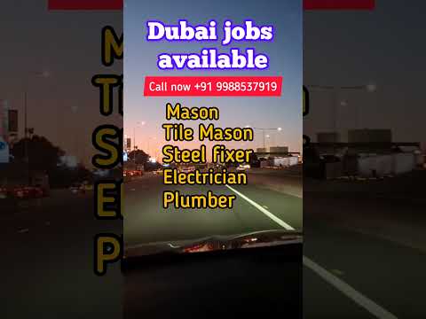 Jobs in DUBAI | Dubai Skilled jobs available #dubaijobs #dubaiworkvisa #dubai