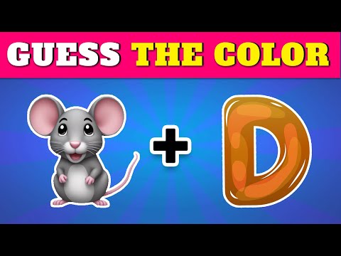 Guess the COLOR by Emoji? 🎨🖌🤔  Quiz Rainbow