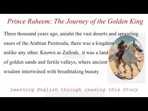 Learning English through reading this Story | The Journey of the Golden King | English for Sleeping