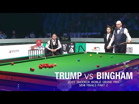 Judd Trump vs Stuart Bingham 2025 Snooker World Grand Prix Semi Finals Part 2