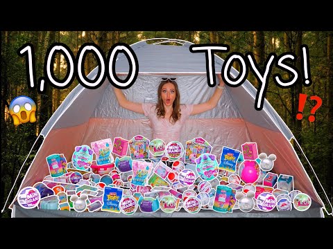 I FILLED A *TENT* WITH 1,000 MYSTERY TOYS!!!😱⛺️🪵⁉️ (LUCKY DIP CHALLENGE!👀) | Rhia Official♡