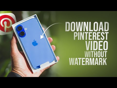 How to Download Pinterest Video in iPhone without Watermark (tutorial)