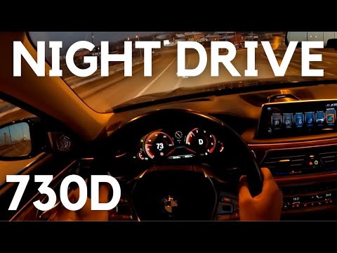 What It's Like to Drive A BMW 7 Series (At Night!) - POV Drive