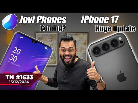 iPhone 17 New Design, POCO X7 Launch, Samsung XR Headset🤯, Jovi Phones Coming?,realme Neo 7-#TTN1633