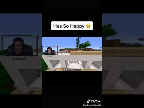 Ksi was so happy that there's a panda on minercraft