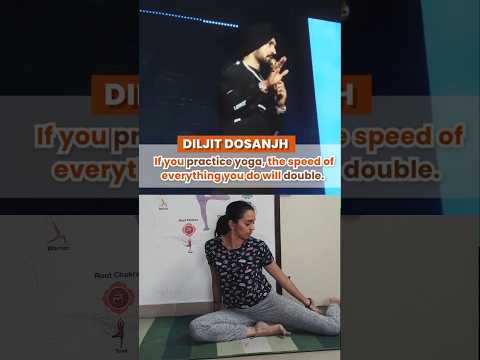 Yogabhyas, according to Superstar Diljit Dosanjh #yogasehihoga #yogadaily  #YogPrakrutiStudio