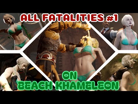 All Fatalities #1 Performed on Beach Khameleon - Mortal Kombat 1